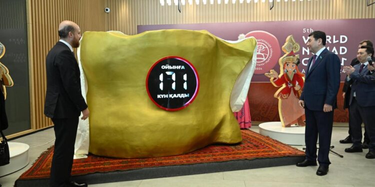 V Дүниежүзілік көшпенділер ойындарының кері санақ тақтасы іске қосылды