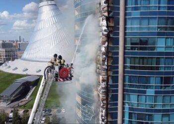 Астанада Хан шатыр маңындағы үйден өрт шықты